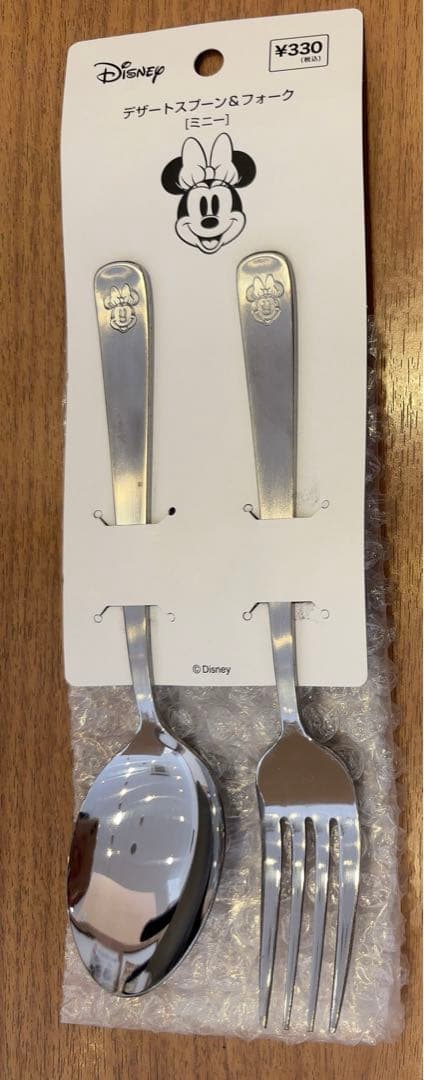 キャンドゥ ディズニー ミニー デザートスプーン&フォークセット