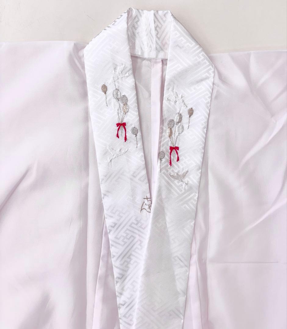 七五三　7ー8才女児　着物・はこせこセット　花々桜《子供493》#江戸小もーん