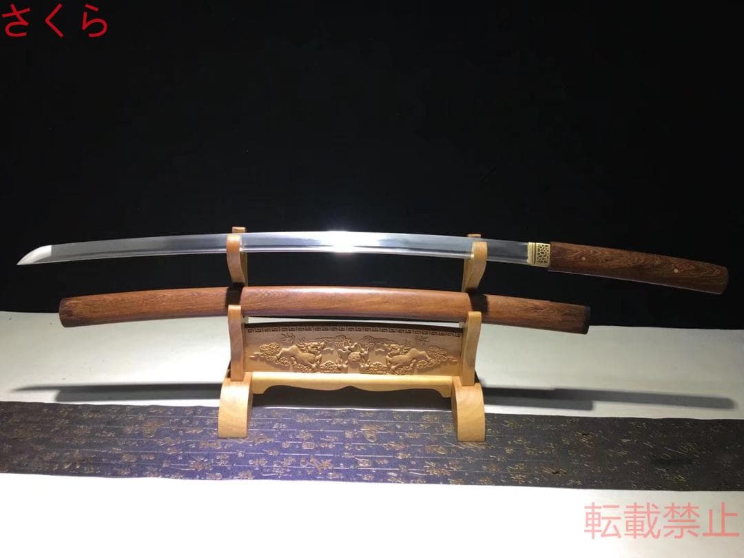 花梨木（延長版）康熙戦刀 古兵器 武具 刀装具 日本刀 模造刀 居合刀