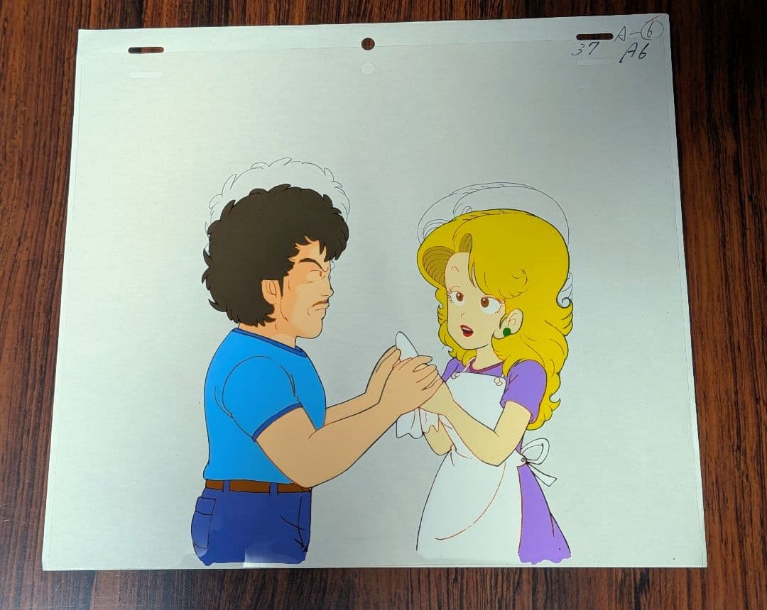 セル画　Dr.スランプアラレちゃん　せんべえさん＆みどりさん Yahoo!オークション - セル画 Dr．スランプ アラレちゃん 則巻千兵衛＆