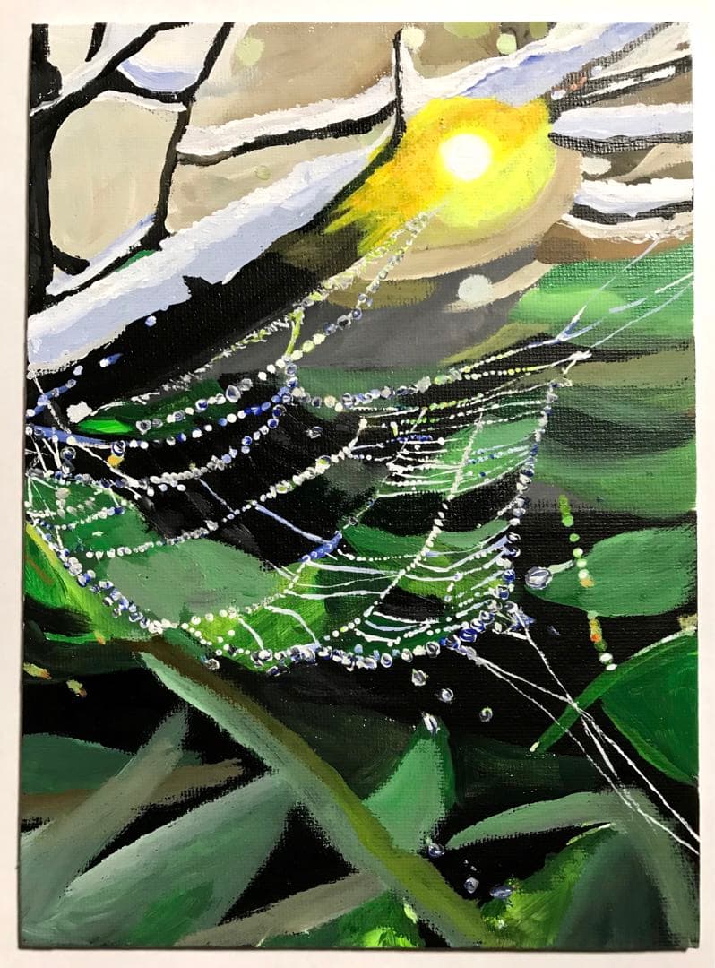 アクリル画 無題 132 『早春の雫』 カードガチャ 新春!色紙コレクション2025 ｜ Z/X - Zillions of enemy