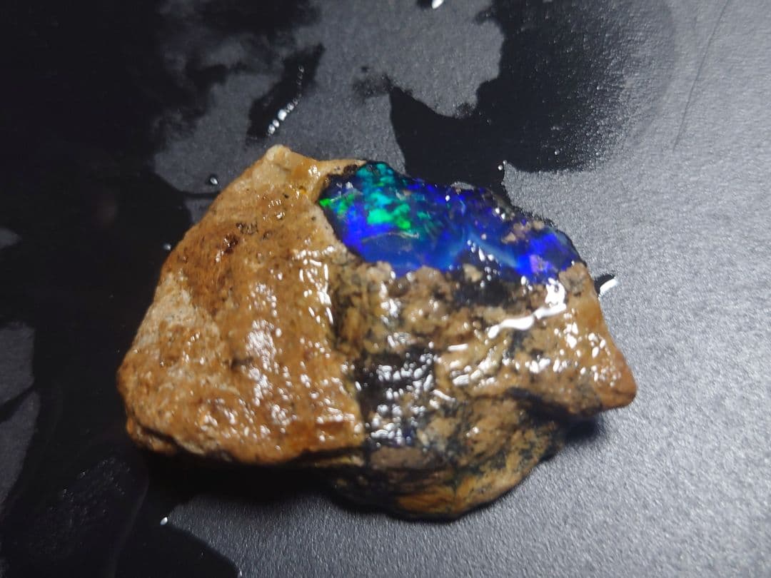 エチオピア オパール 青 ブルー 73ct 原石 鉱石 標本 ウェロ産