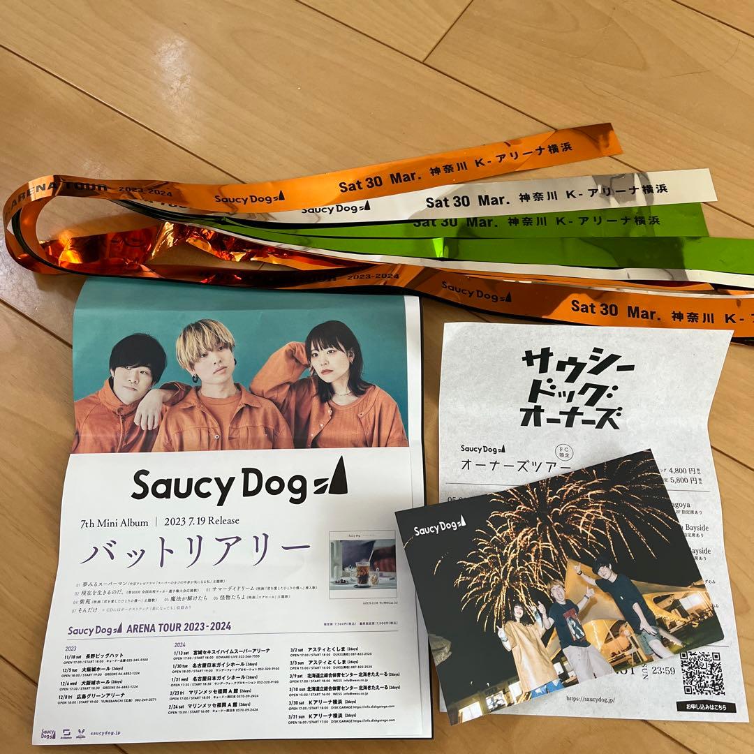 サウシードッグ 銀テ 2024 Saucy Dog - メルカリ