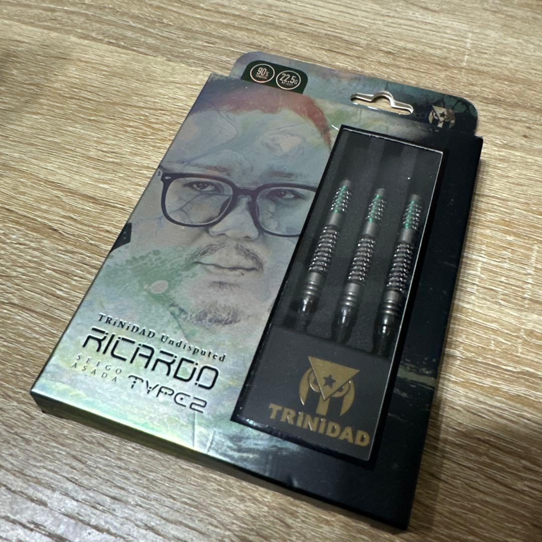 ア*じ様 TRINIDAD Ricardo Type 2 ダーツセット Trinidad Undisputed Ricardo Type 2 Steel Tip Darts - 23gm
