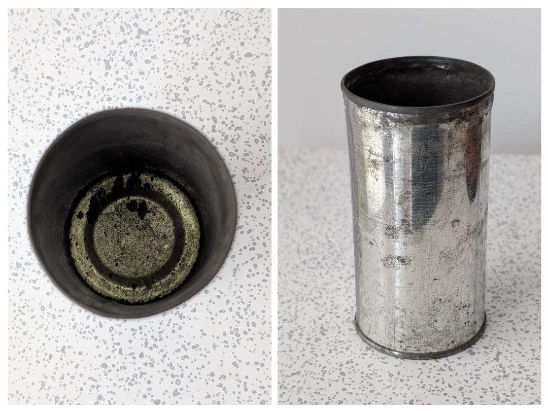 ビンテージ 40s 天然木 くり抜き オブジェ 一輪挿し プランター 戦前