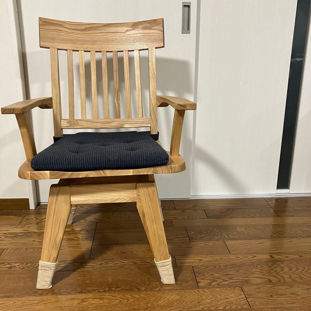 ②ナフコツーワンスタイル「伊吹 NA」 ダイニング肘付回転チェア 不二貿易 ダイニング 肘付き回転チェア 6270－4A ブラウン の