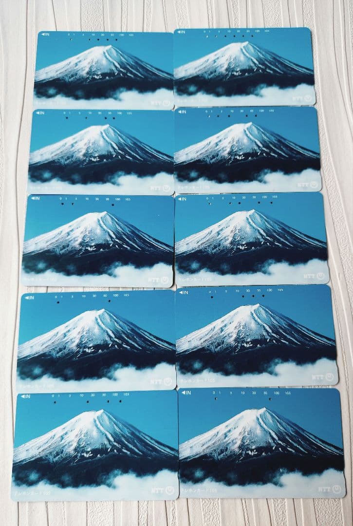 使用済 NTT テレフォンカード 富士山 2010年発行 10枚セット - メルカリ