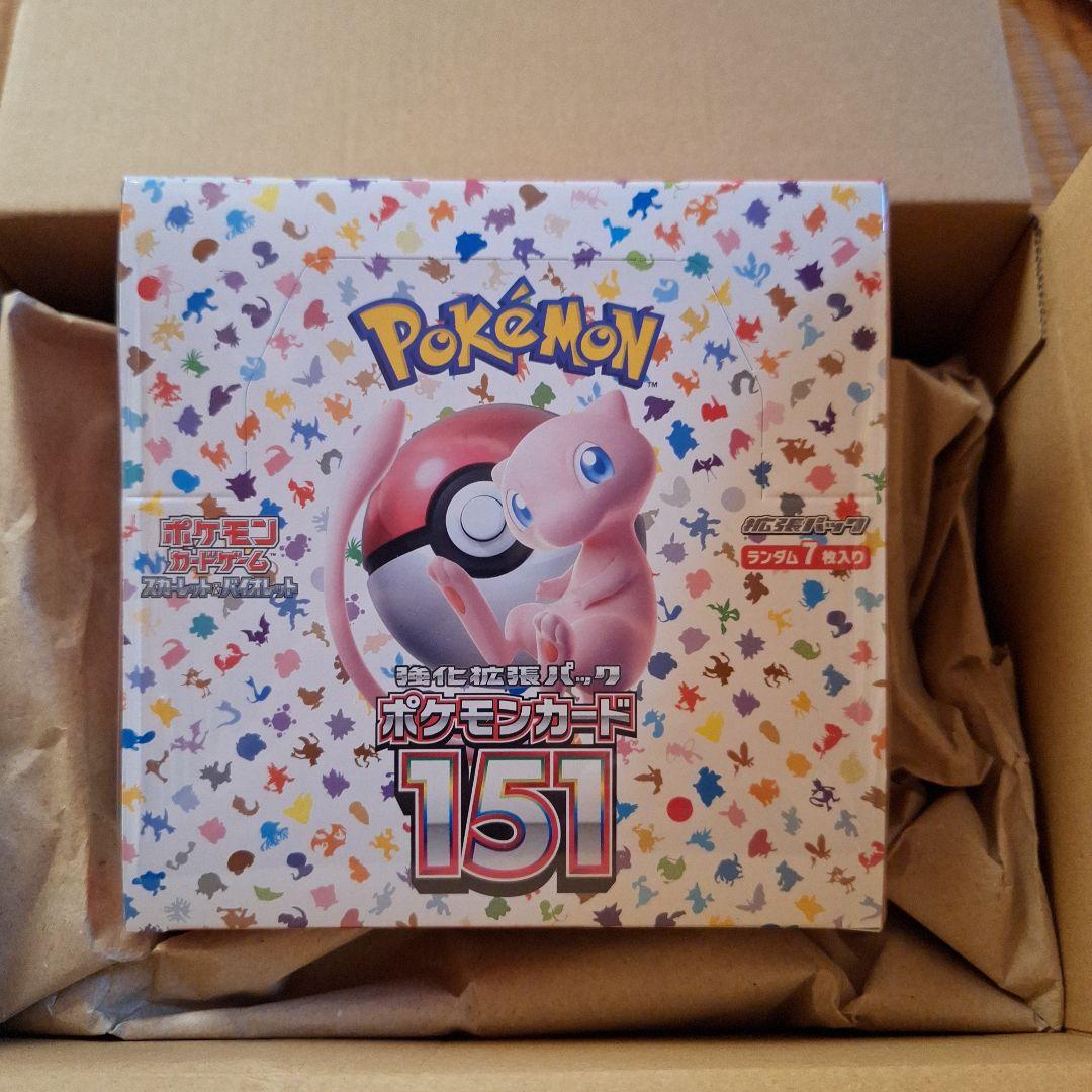 ま*ち様 ポケモンカード151 拡張パックシュリンク付き シュリンク未開封】ポケモンカードゲーム 151 BOX 傷有り ポケモン