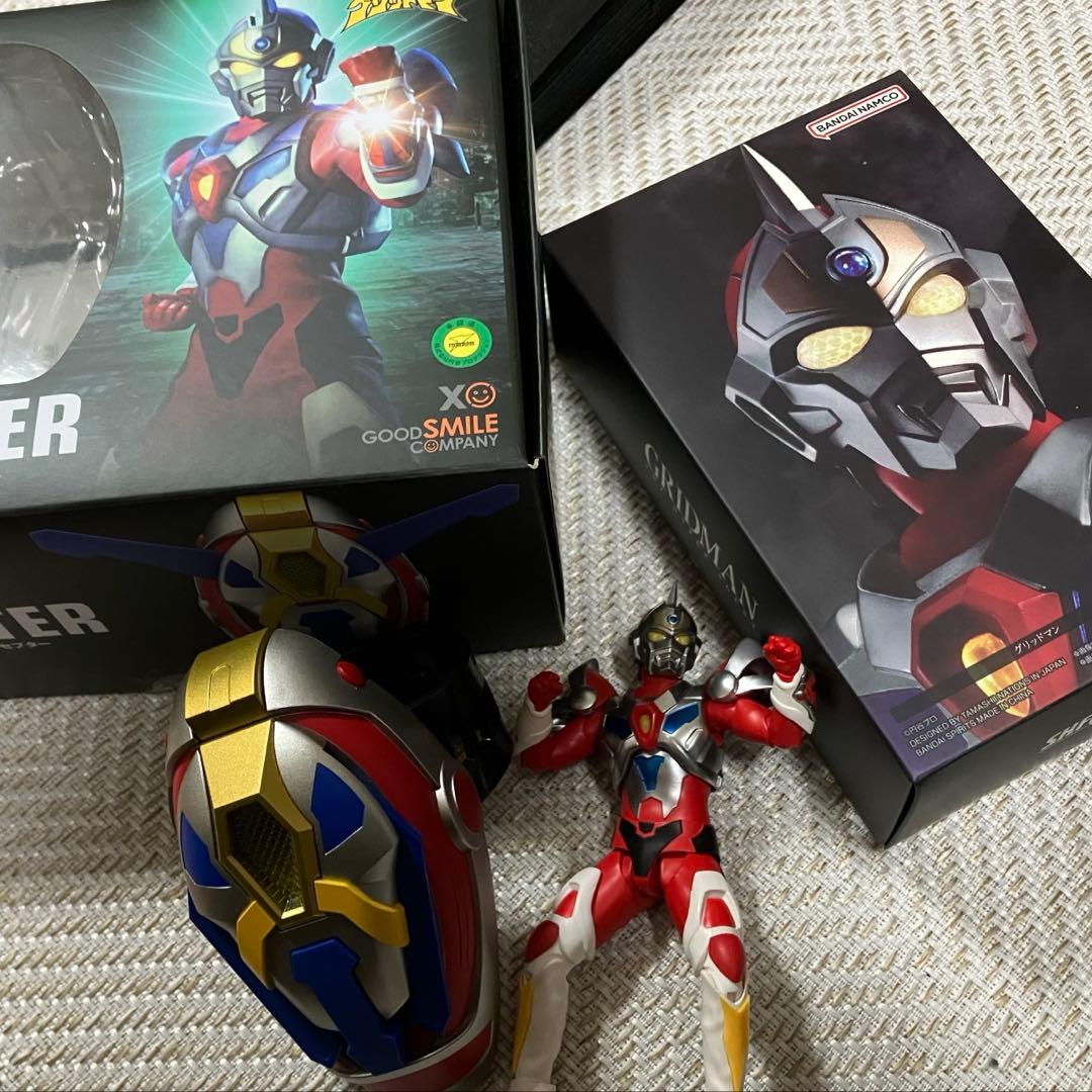 電光超人グリッドマン　1/1スケール　アクセプター　真骨彫グリッドマン　セット 徹底レビュー】S.H.Figuarts（真骨彫製法） グリッドマン