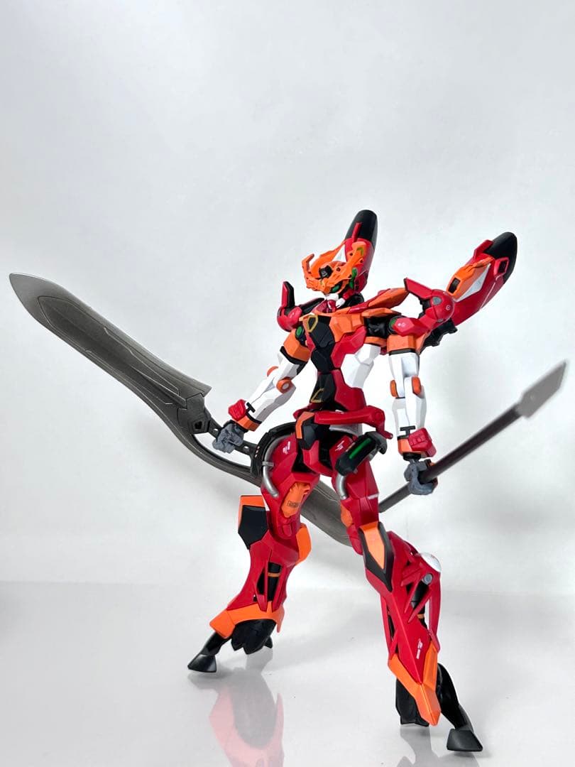 HG GQuuuuuuX ジークアクス 塗装完成品 エヴァンゲリオン弍号機カラー