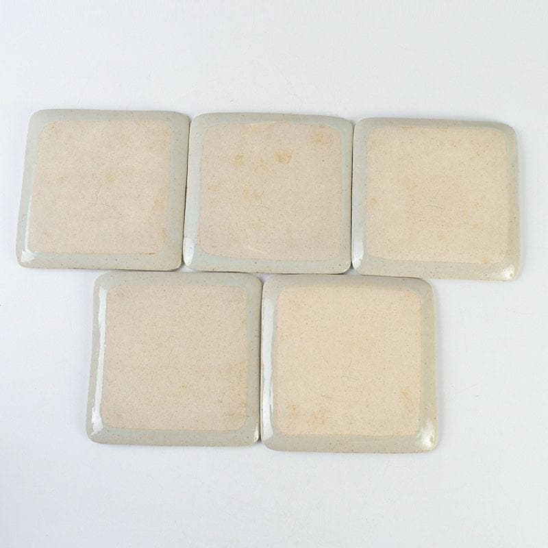 茶道具 幸兵衛窯 絵変四方皿 銘々皿 五客 共箱 N 9386