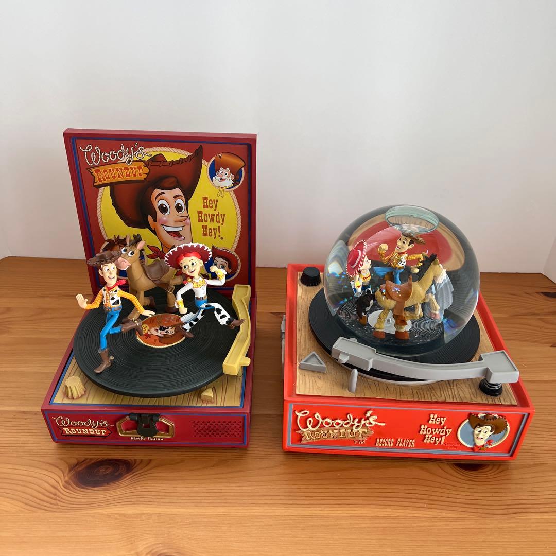 トイストーリー レコード風 小物入れ スノードーム 置物 フィギュア