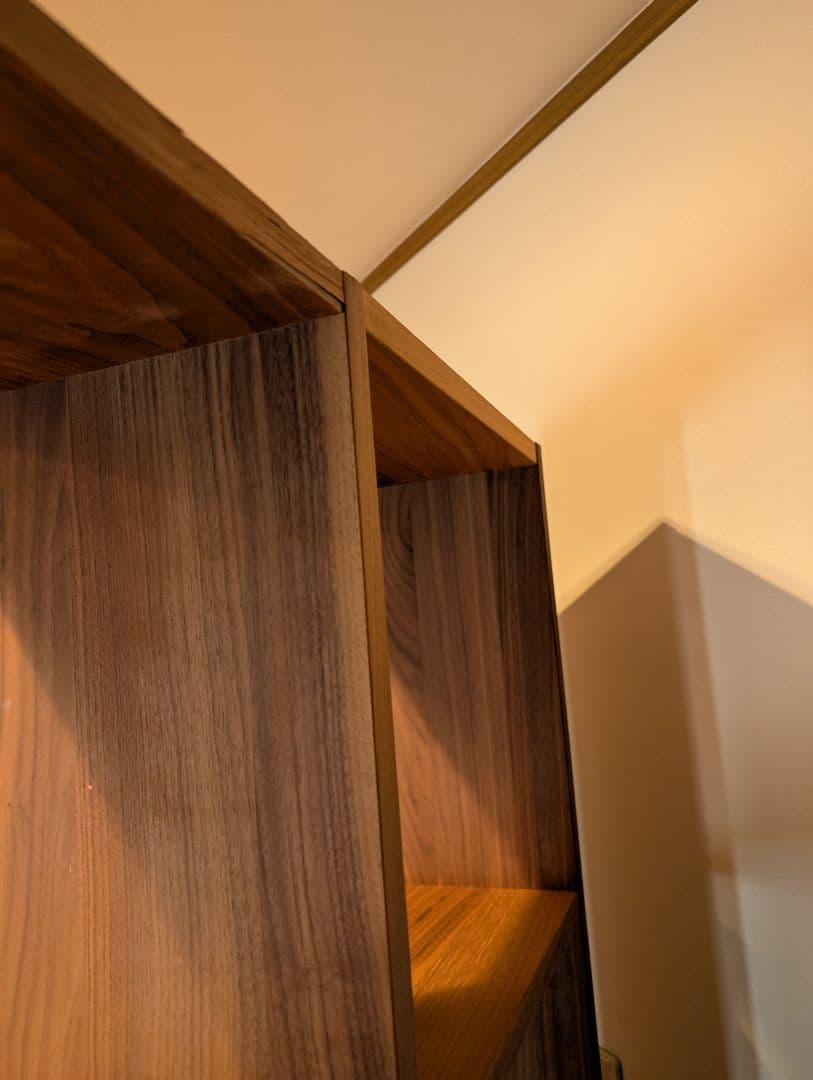 《送料込》無印良品 スタッキングシェルフ 5段×2 ウォールナット 棚 木製家具