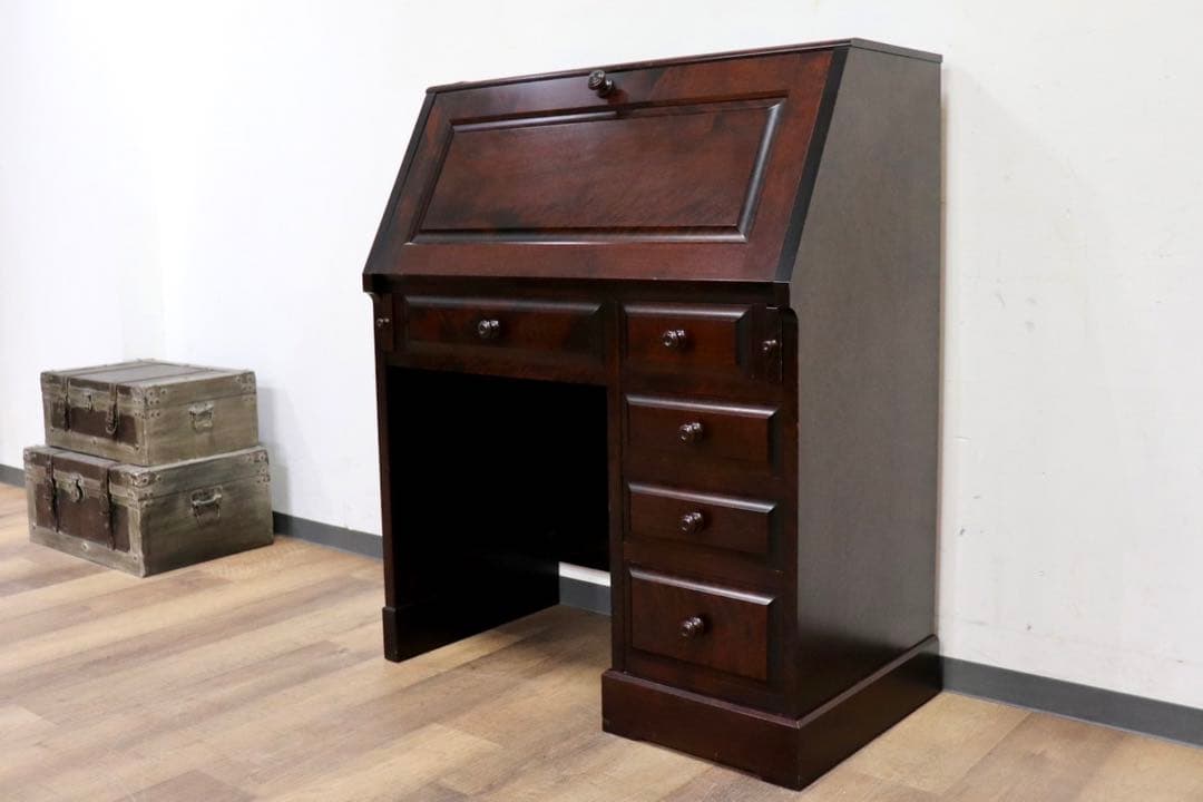 GMIH4○北海道民芸家具 ライティングビューロー 勉強机 学習机 書斎机 デス GMIH4○北海道民芸家具 ライティングビューロー 勉強机 学習机 書斎机