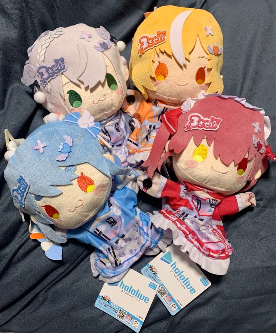 最安値】 hololive ホロライブ パペットぬいぐるみ 4種セット 3期生