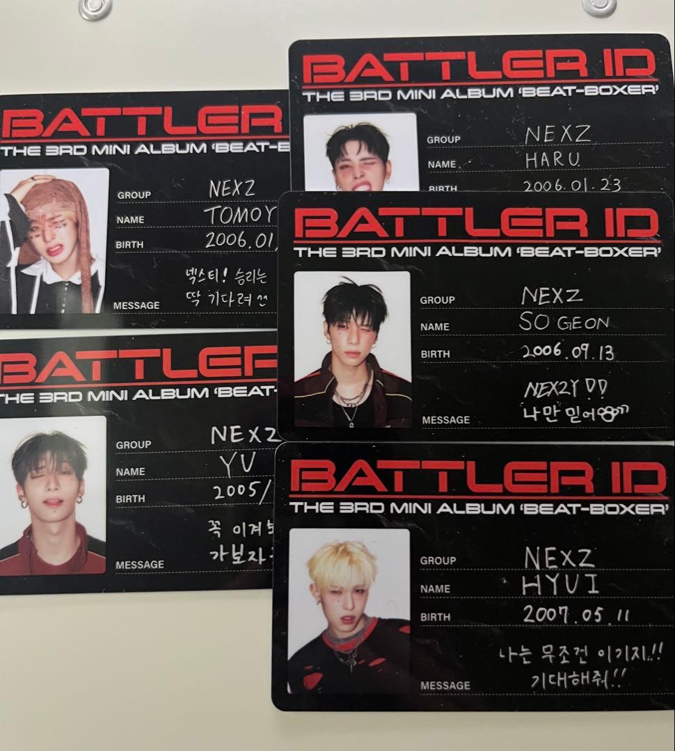 NEXZ Beat-Boxer トレカ トモヤ ユウ ハル ソゴン ヒュイ 5枚 - メルカリ