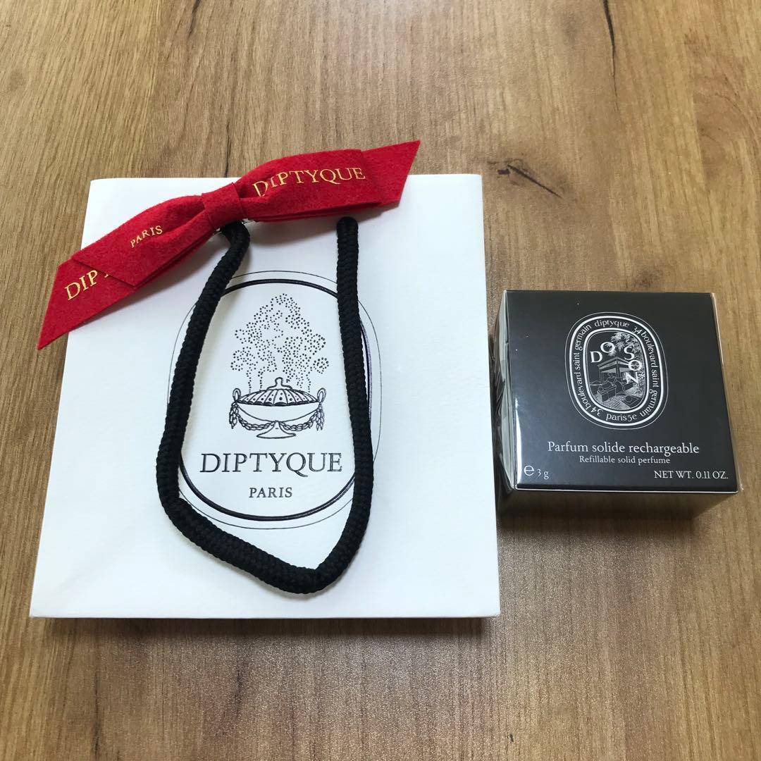 Diptyque ソリッドパフューム　 ドソン　紙袋とリボン付属 限定練り香水】リフィラブル ソリッドパフューム ドソン｜diptyqueの