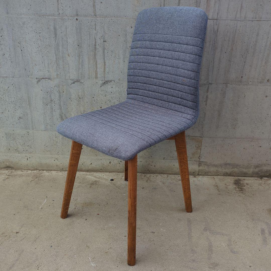 マーガレット　KARE グレー パブリック ダイニングチェア 布張り⑦ ブラックマーシャルベルベットグレー ダイニングチェア - ダイニング