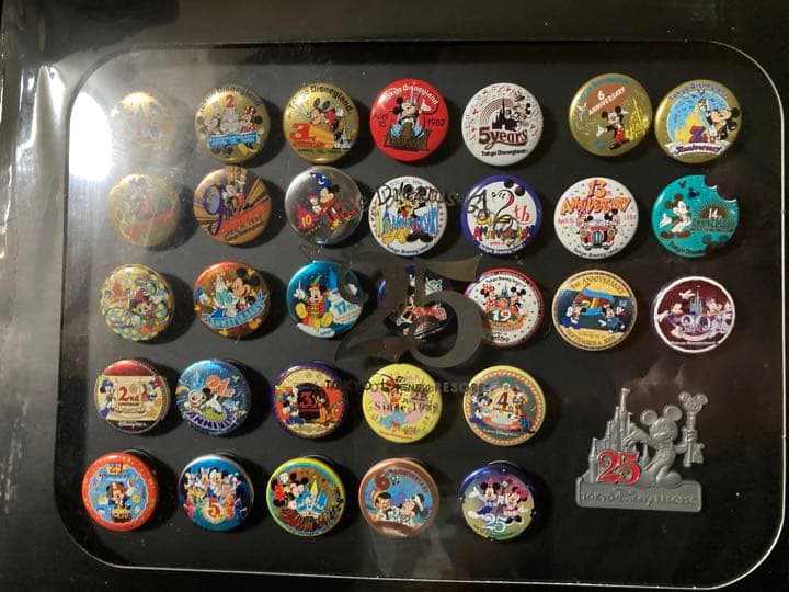 ディズニー25周年 コレクションBOX 缶バッチ - メルカリ