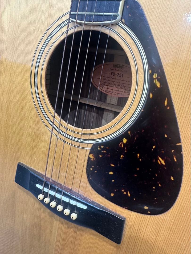 YAMAHA FG251 オレンジラベル 70'sヴィンテージギター - メルカリ
