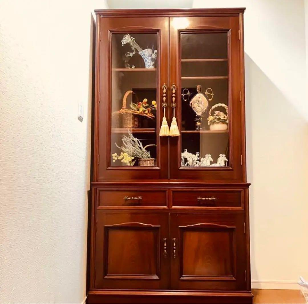 最終価格　　ブックシェルフ　本棚　食器棚　アンティーク 英国スタイルのアンティーク家具、オープン棚のブックシェルフ（本棚