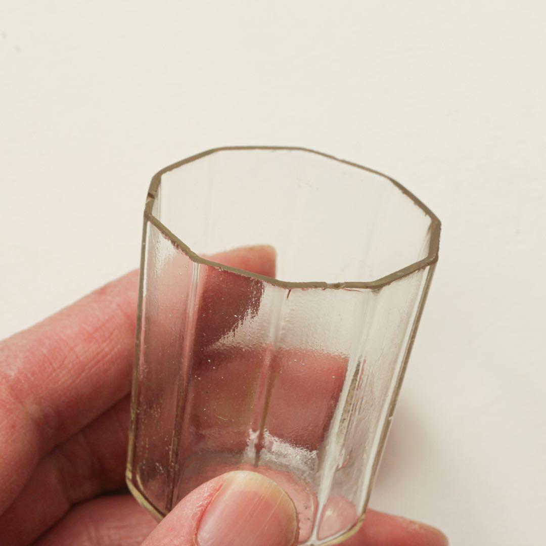 明治 大正 ガラス 面取り ちょこ 猪口 酒器 酒盃 ゆらゆら - メルカリ