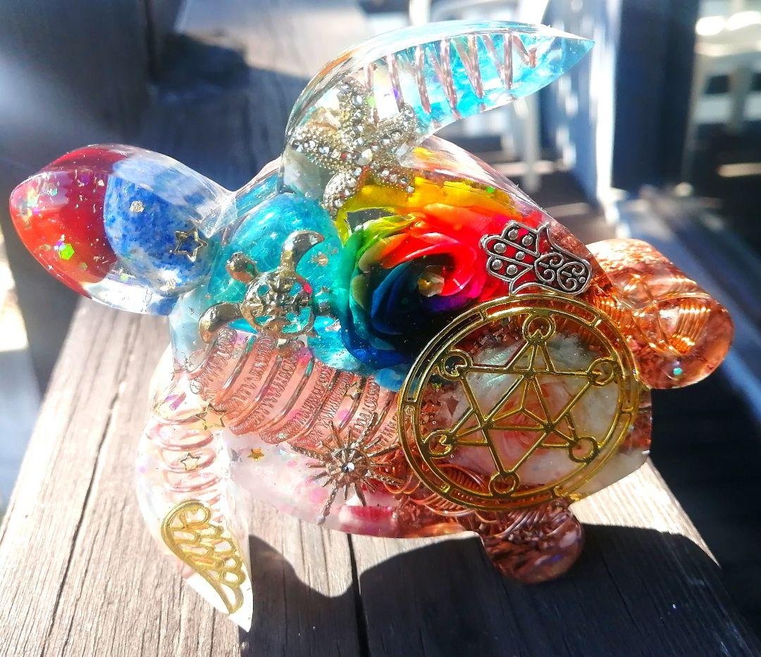 大きなRAINBOW✧海亀さんのオルゴナイト❤ナミさま❤専用です