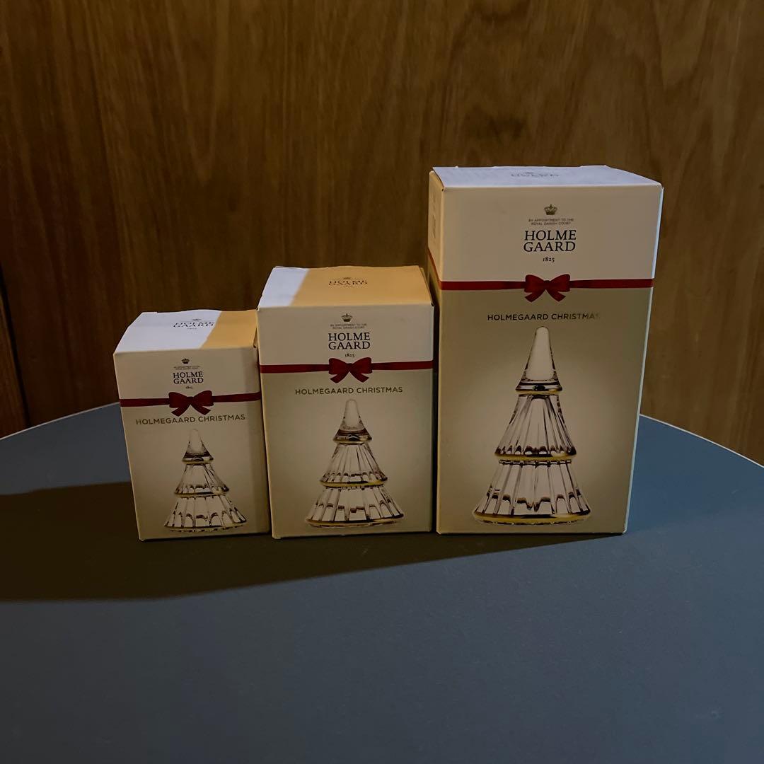 ホルムガード　ツリー　3個セット　箱付き HOLMEGAARD FAIRYTALES CHRISTMAS TREE GREEN LARGE ホルムガード