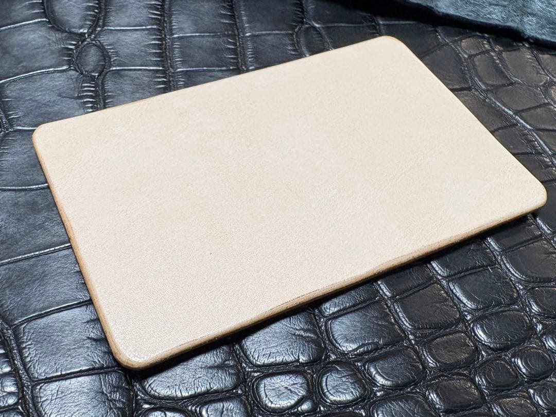 スモールクロコダイル ハンドメイド レザークラフト 総手縫い 財布