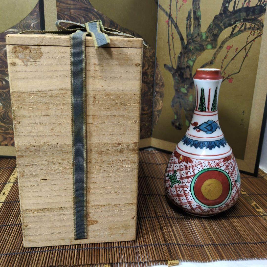 九谷焼 須田菁華2代目 古赤絵 丸赤紋 徳利 - メルカリ