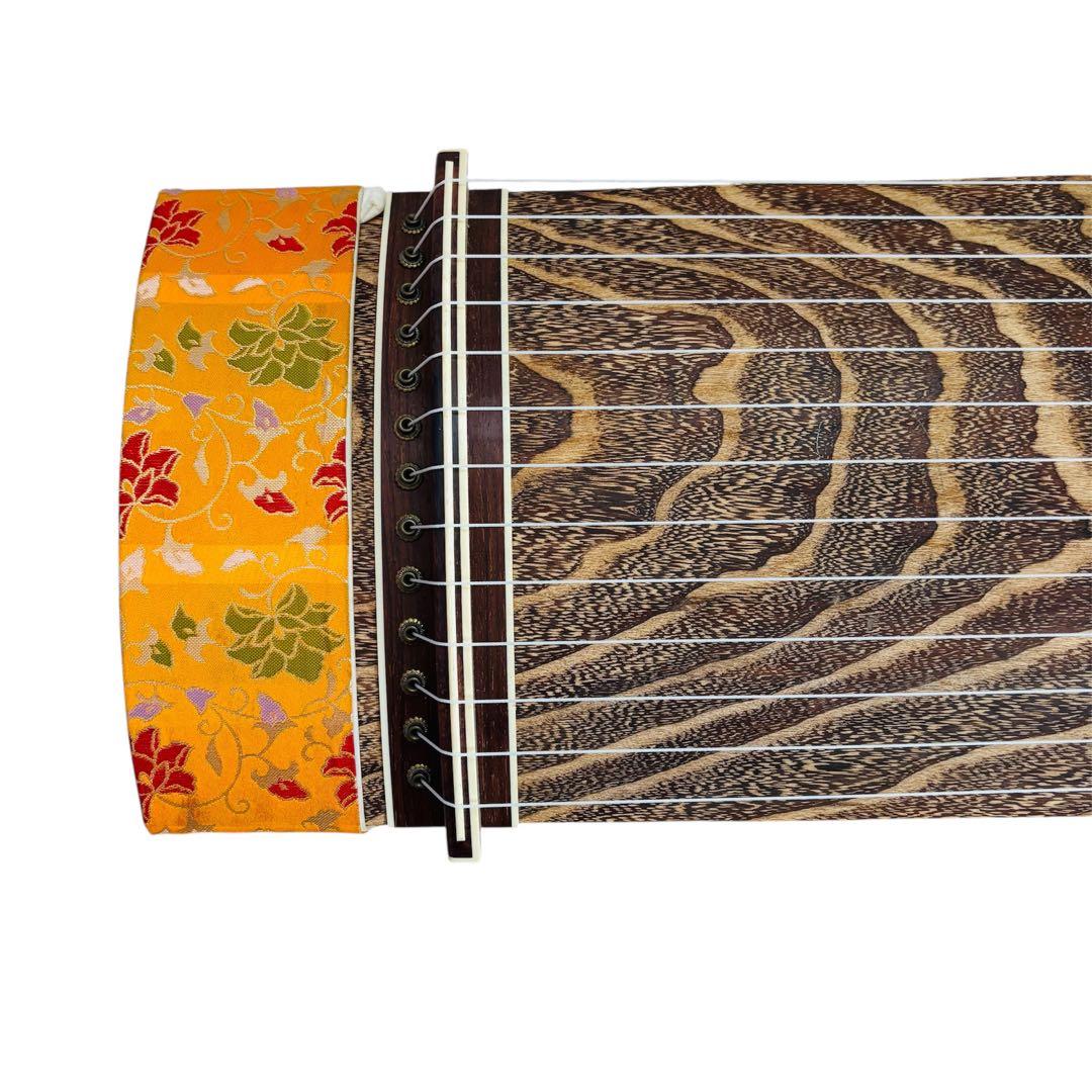 琴 箏 研水 13弦 山田流 並甲 すだれ彫り 蒔絵 全長182cm - メルカリ