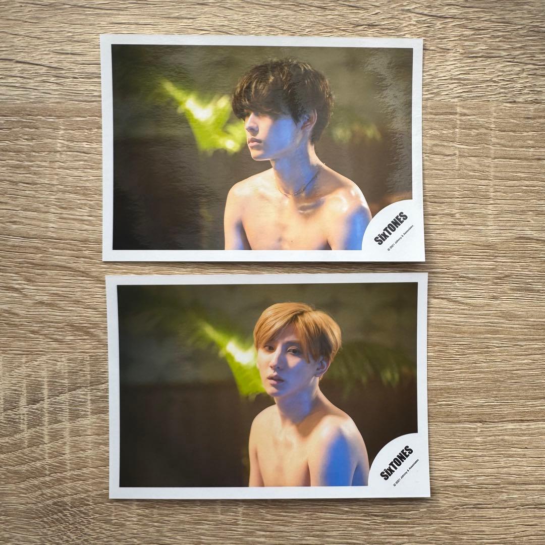 SixTONES松村北斗 京本大我 公式写真2枚セット - メルカリ