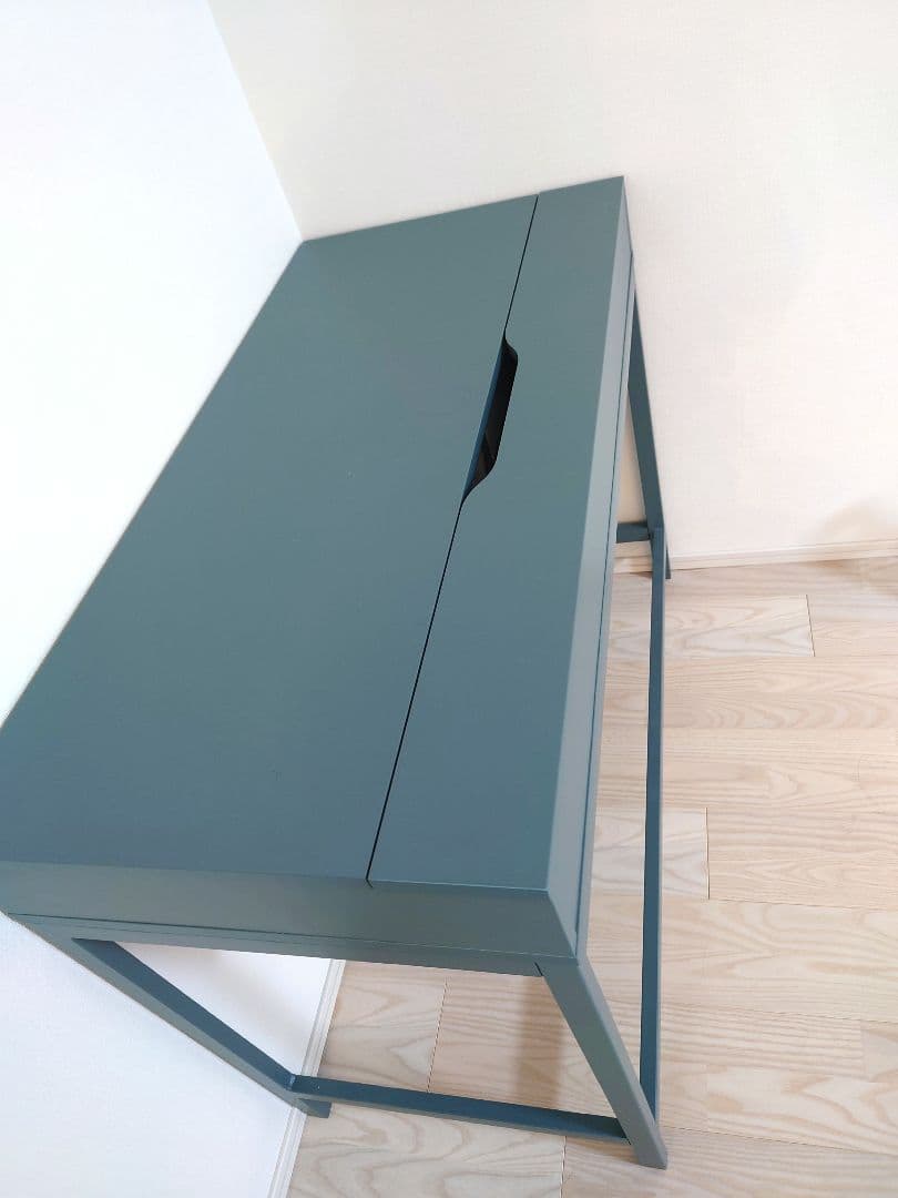 【美品】IKEA ALEX アレクス デスク グレーターコイズ 100 ALEX アレクス デスク, ダークグレー, 100x48 cm - IKEA