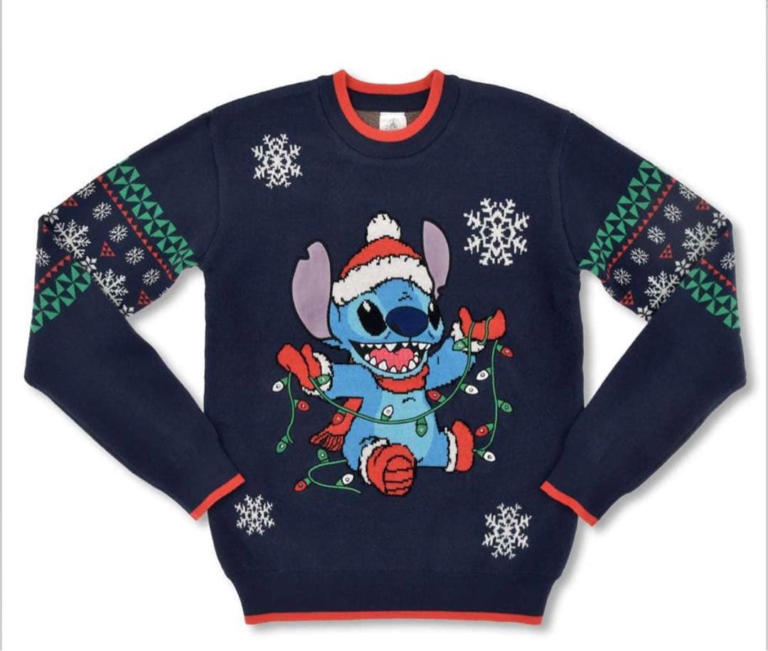 完売】スティッチ 長袖セーター ライトアップ Disney Christmas - メルカリ