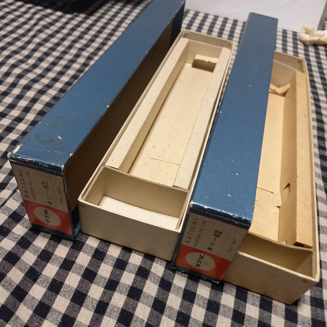 鉄道模型HOゲージ キハ82 1M カツミ模型店製品 塗装済キット組2両元箱