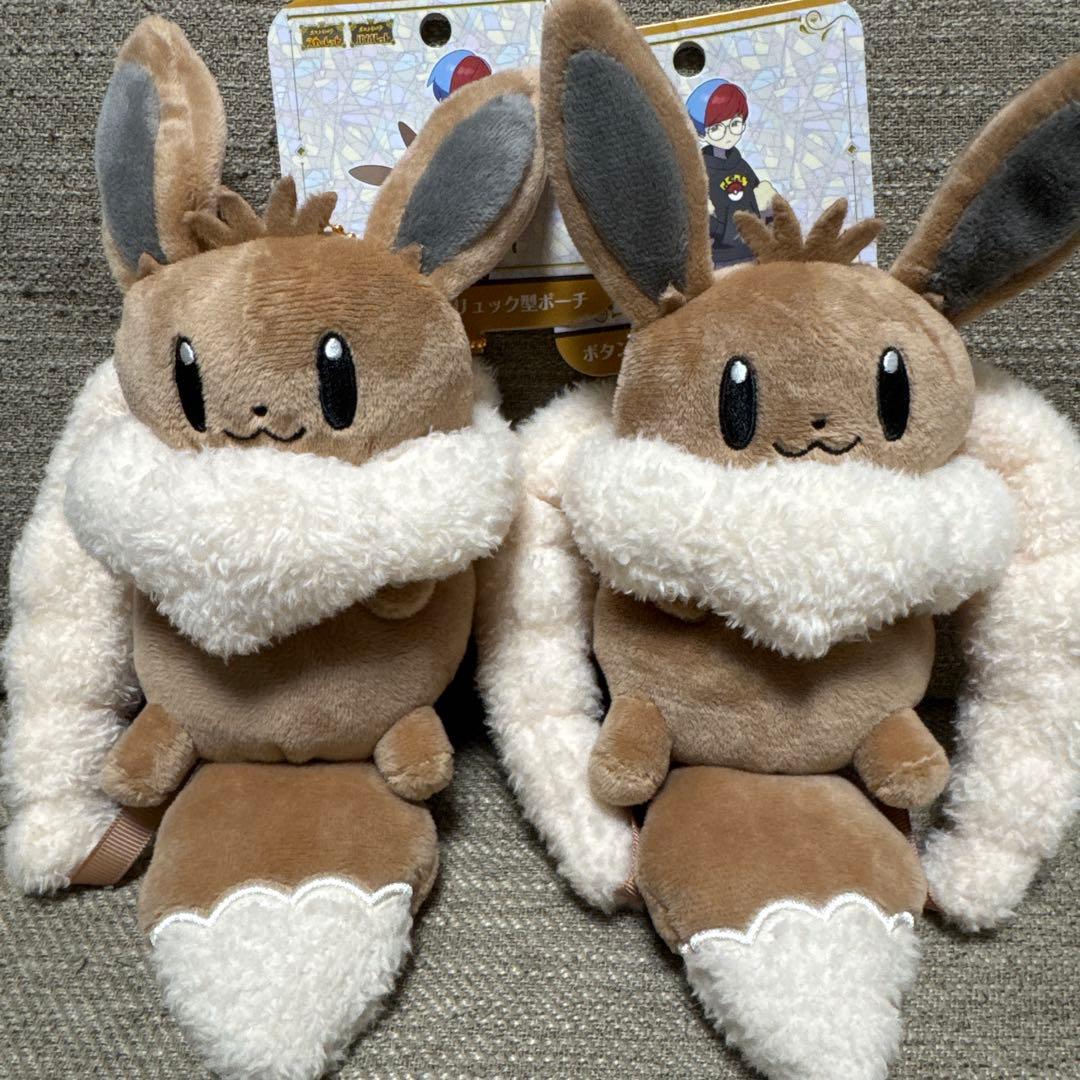 ボタンのイーブイリュック型 ポーチ ポケモンセンター - メルカリ