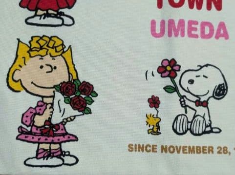 激レア！SNOOPY＆仲間たち 綿トート SNOOPYTOWN 梅田 タグ付き - メルカリ