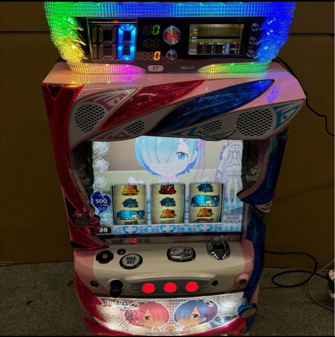 6号機 リゼロ 双子パネル 実機 家庭用フルセット ！ パチスロ実機 大都技研 Re:ゼロから始める異世界生活 双子パネル 6号機