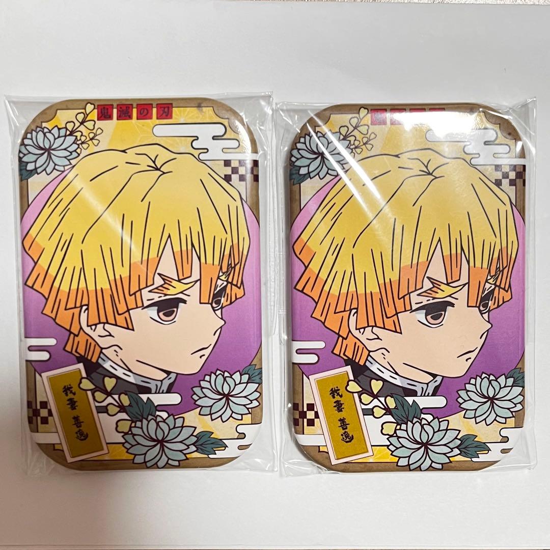 匿名配送】鬼滅の刃 まるかく缶バッジ 我妻善逸 2点 - メルカリ