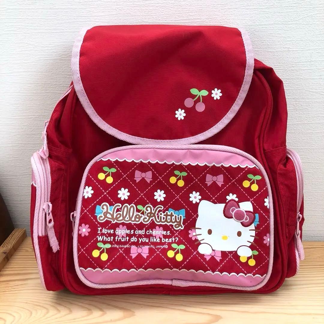 ☆美品☆ サンリオ 希少 レア ハローキティ リュック 平成レトロ 遠足