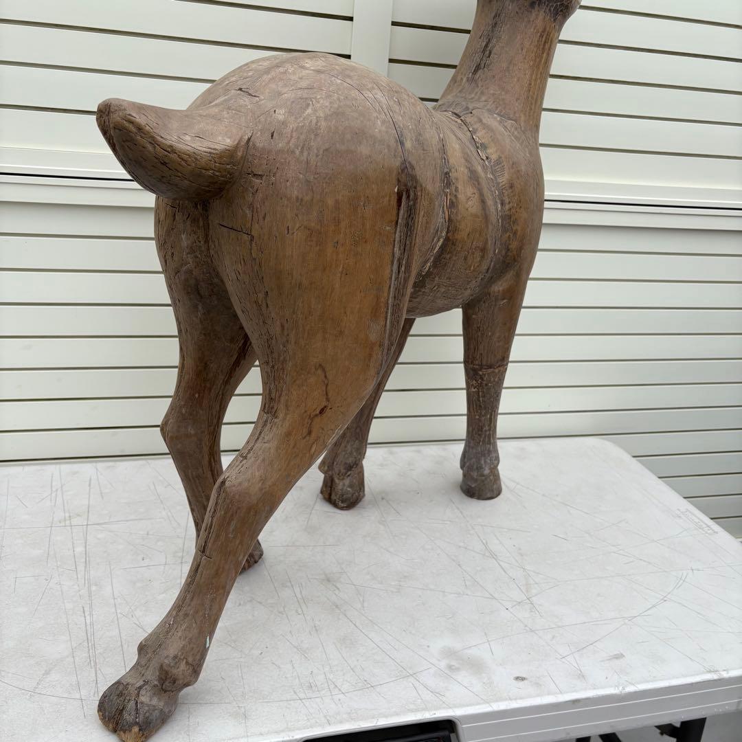 桃山時代頃 ビッグサイズ寄木鹿の置物 仏教美術 - メルカリ