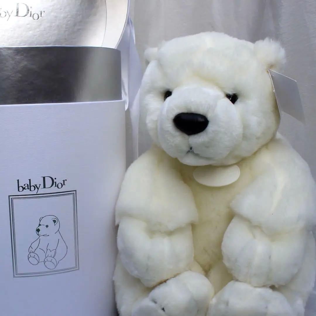 ♥Christian Dior ホワイトクマ ぬいぐるみ テディベア baby - メルカリ