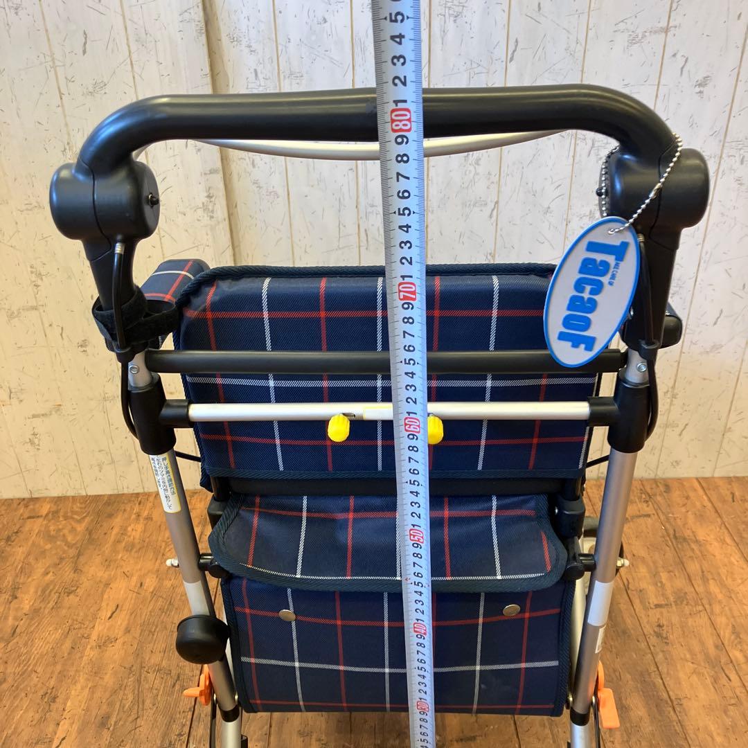 幸和 シルバーカー TacaoF チェック柄 シルバーカー 座れる 折りたたみ