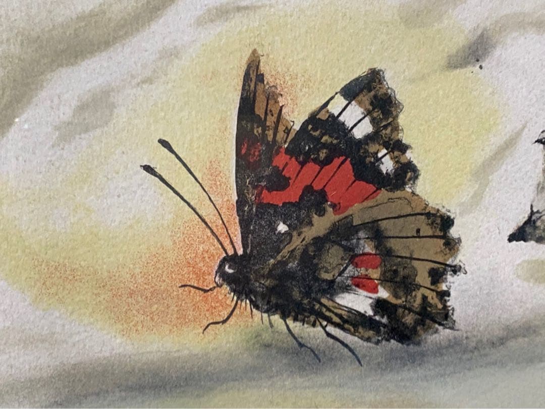 工藤甲人 リトグラフ 待春 アート 額縁 インテリア