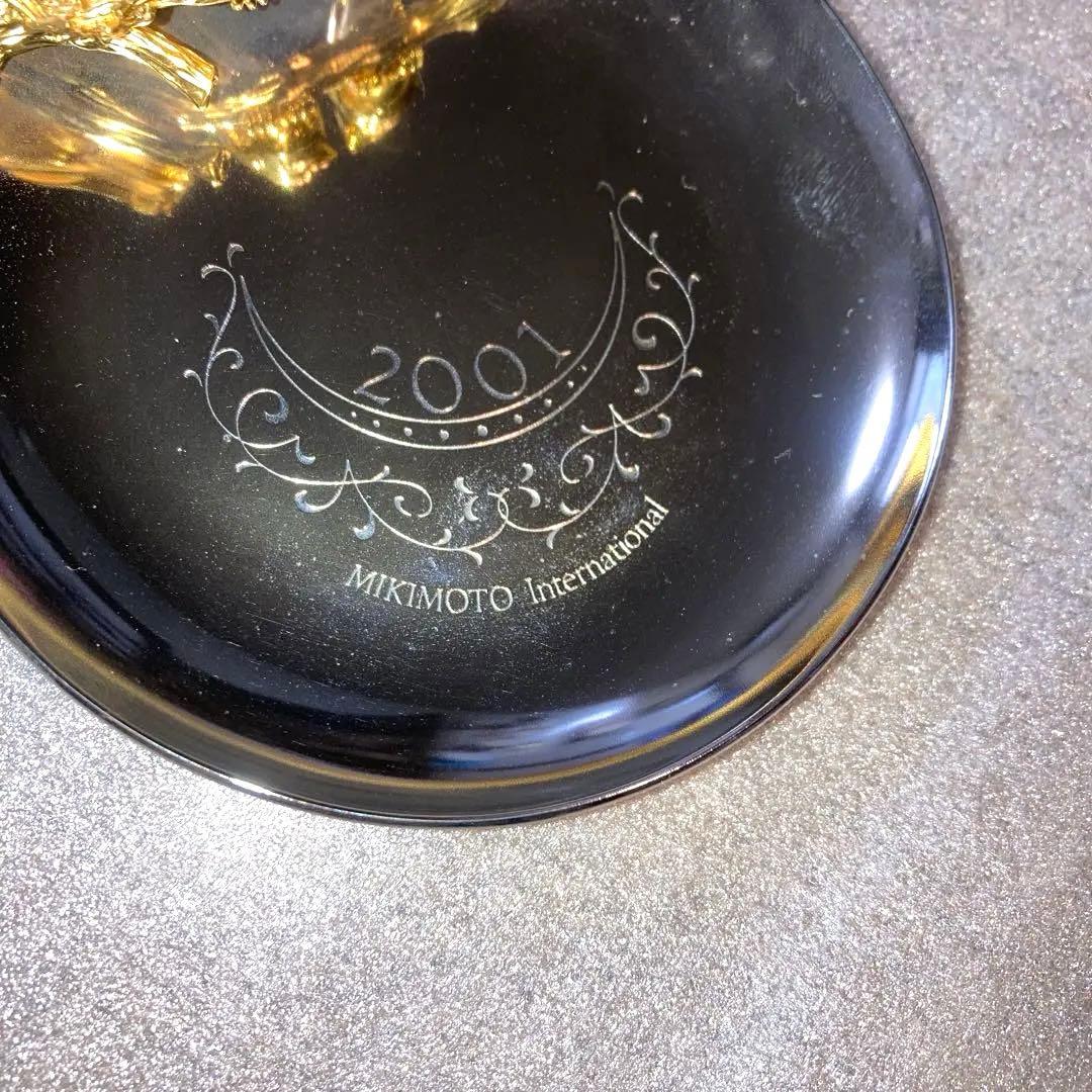 MIKIMOTOパール付きフォトフレーム(大)。パール付きジュエリートレイ