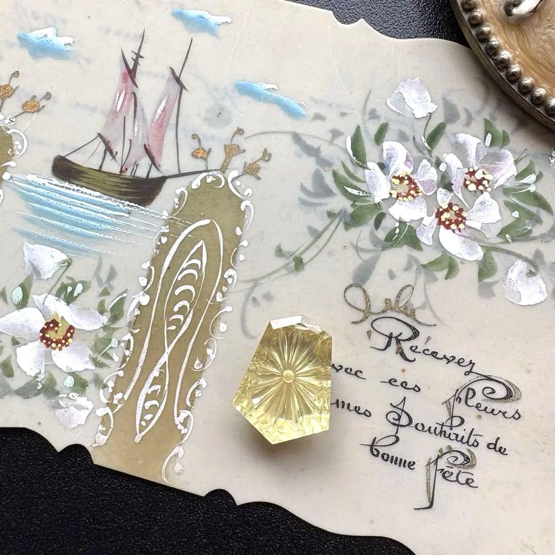 《おともさん》ライトスモーキーコーンケーブ＊レモンクォーツサンライズトップ