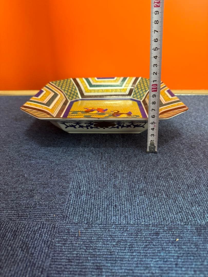 1775 龍峯窯 古九谷手水禽文 大皿 28cm 未使用 - メルカリ