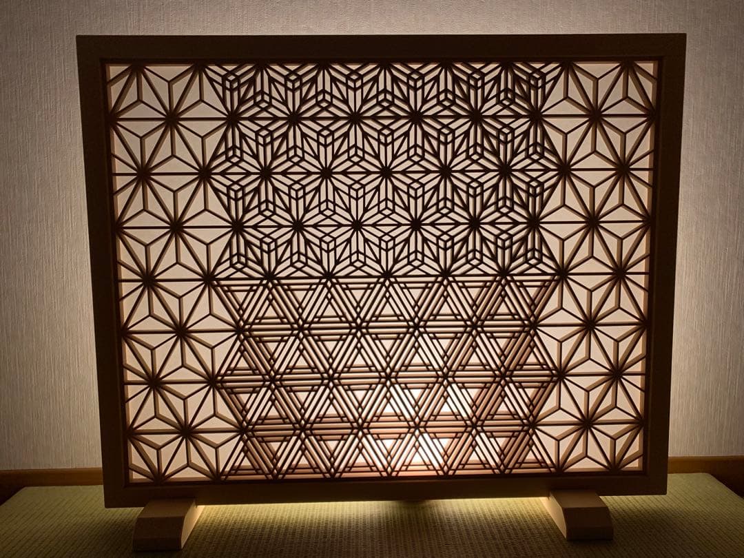 組子 組子細工 衝立 ついたて パーテーション - メルカリ