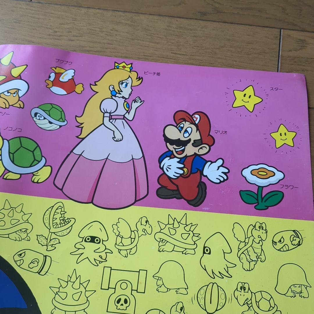 くろがね学習机デスクマット用ポスター？スーパーマリオブラザーズ激