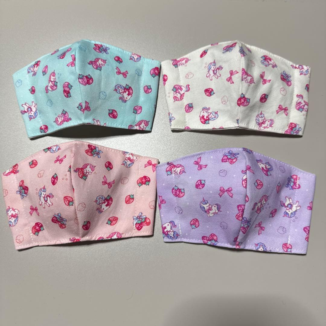 子供用マスク ゆめかわ柄 いちご ユニコーン - メルカリ